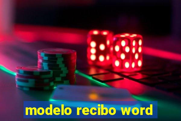 modelo recibo word